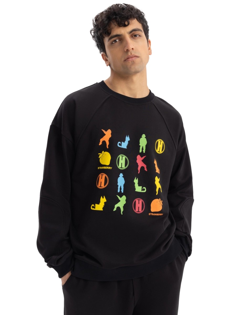 Logo print cotton sweatshirt